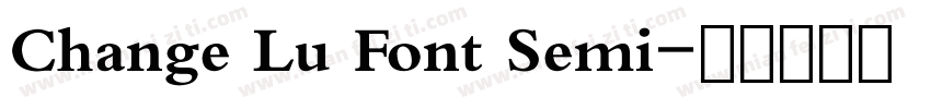 Change Lu Font Semi字体转换
